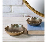 Gold Scallop Bowls