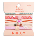 Roxy Pink Tropics Hair Bracelets - Medium