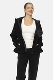 Zip Up Sherpa Hoodie