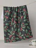 Holly Night Tea Towel