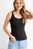 Butter Yoga Fabric, Round Neckline Sleeveless Tank T