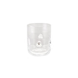 Stemless Wine Glass Whand-blown Ghost Inside, White & Black
