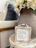 Grandma Framed Sign with Beads
