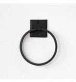 Black Iron Towel Ring