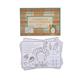 Paper Thanksgiving Activity Placemats