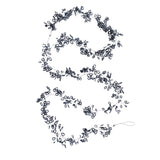 Metal & Glass Beadedgarland, Silver Finish