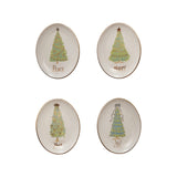 Stoneware Christmas Tree Dish