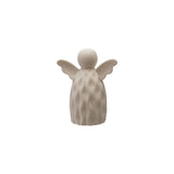 3-1/2" X 4-1/2" Stoneware Angel with Led Light