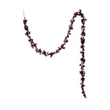 72"l Foam Flocking Garland Burgundy