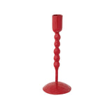 Enameled Cast Iron Taper Holder - Red