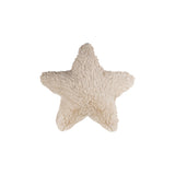 Faux Fur Star Shapedpillow, Cream Color