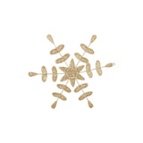 Woven Paper & Wire Snowflake Wall Décor Natural