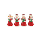 Ceramic Angels Wletter Shaped Wreaths Noel, Multi Color