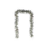 75"l Tinsel Garland, Silver Finish