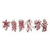 Plastic & Wire Jeweled Ornament, Red