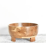 Acacia wood salad bowl