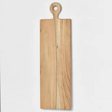 Long wood serving board