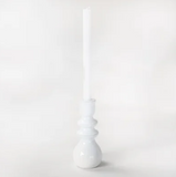 White ceramic candleholder
