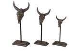 10", 12", 15" Metal Bull Sculpture