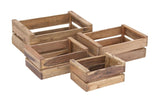 Wood storage crate 13", 16", 19", 22"